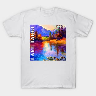 Colorful Painting of Lake Tahoe T-Shirt